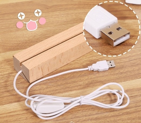 شراء OEM DIY الإضاءة الاكريليك الواضح إضاءة المكتب الوقائي الفارغ الدافئ مع شحن USB التصنيع عبر الإنترنت