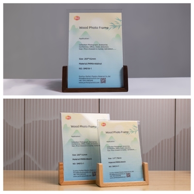 شراء إطار صورة أكريليك A5 مستطيل مع إطارات صور ذات قاعدة خشبية online manufacture
