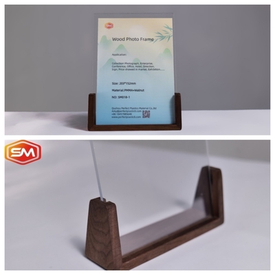 شراء إطار صورة أكريليك مضمن طاولة مع قاعدة خشبية online manufacture