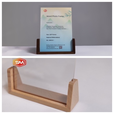 شراء إطار صورة أكريليك مع قاعدة خشبية للهدية 6x8 online manufacture