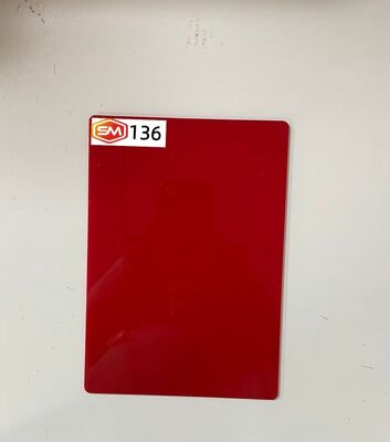 شراء Vibrant Red Cast Acrylic Sheet 22mm Thick Panel for Retail Display Fabrication online manufacture
