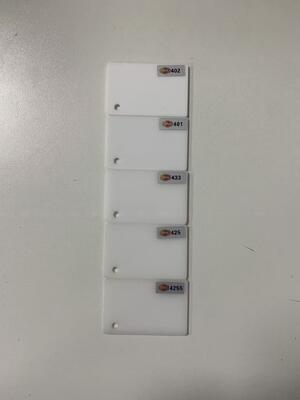 شراء لوح أكريليك أبيض معتم من SM لأبواب خزائن المطبخ وألواح زينة الحمام online manufacture