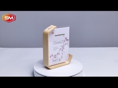 إطار صورة أكريليك مع قاعدة خشبية على شكل حرف L