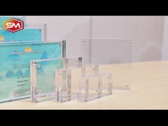 الحجم المخصص الشفاف مزدوج الجانب مسطح أكريليك سلسلة إطار الصور