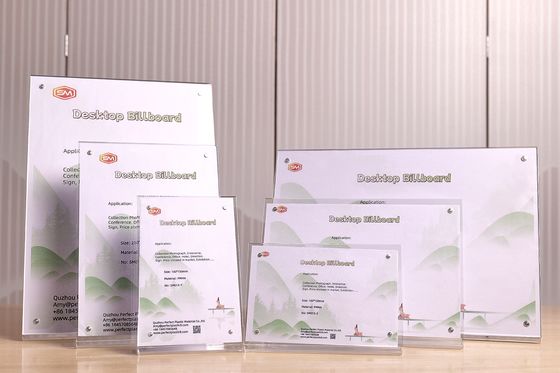 مقناطيسي شكل L حامل علامة أكريليك مكتبية لوحة بيانات قائمة طاولة للفنادق المطاعم منصة العرض