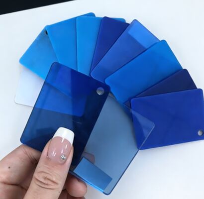 ورقة أكريليك زرقاء مقاومة للارتداء 20 مم لاستخدام خزان الحوض ومياه البحر