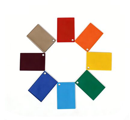 لوحة أكريليك ملونة 18 مم مقاومة للأشعة فوق البنفسجية لوحة أكريليك ملونة لمأوى محطة الحافلات